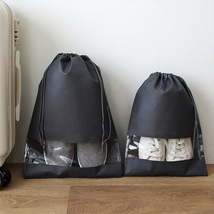 鞋袋旅行鞋子收纳袋束口袋整理袋透明防尘袋10个装